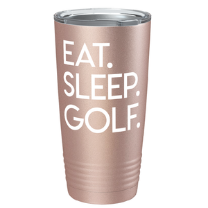 Eat Sleep Golf on Stainless Steel Golf Tumbler