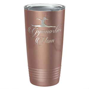 Gymnastics Mom Laser Engraved on Stainless Steel Gymnastics Tumbler