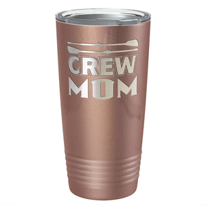 Crew Mom Laser Engraved on Stainless Steel Crew Tumbler