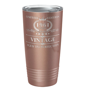 1961 Limited Edition Aged to Perfection 60th on Stainless Steel Tumbler