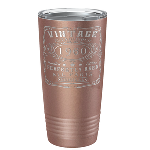 1960 Vintage Perfectly Aged 61st on Stainless Steel Tumbler