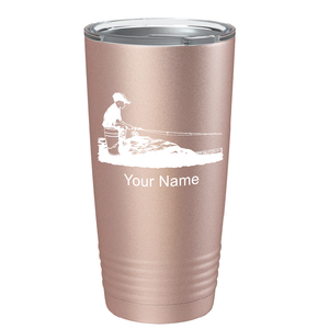 Little Boy Fishing on Stainless Steel Fishing Tumbler