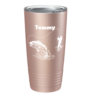 Personalized Fishing on Stainless Steel Fishing Tumbler