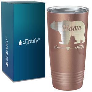 Mama Bear Arrow on Mom 20oz Tumbler