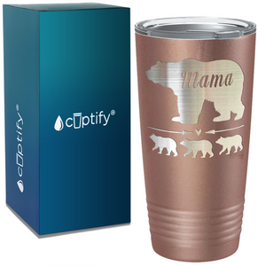 Mama Bear with Cubs Custom on Mom 20oz Tumbler