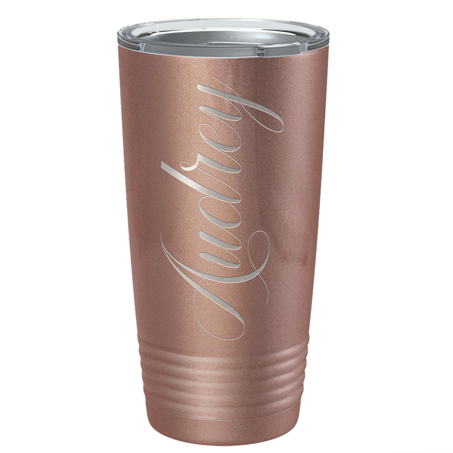 Cuptify Personalized on Rose Gold 20 oz Stainless Steel Ringneck Tumbler
