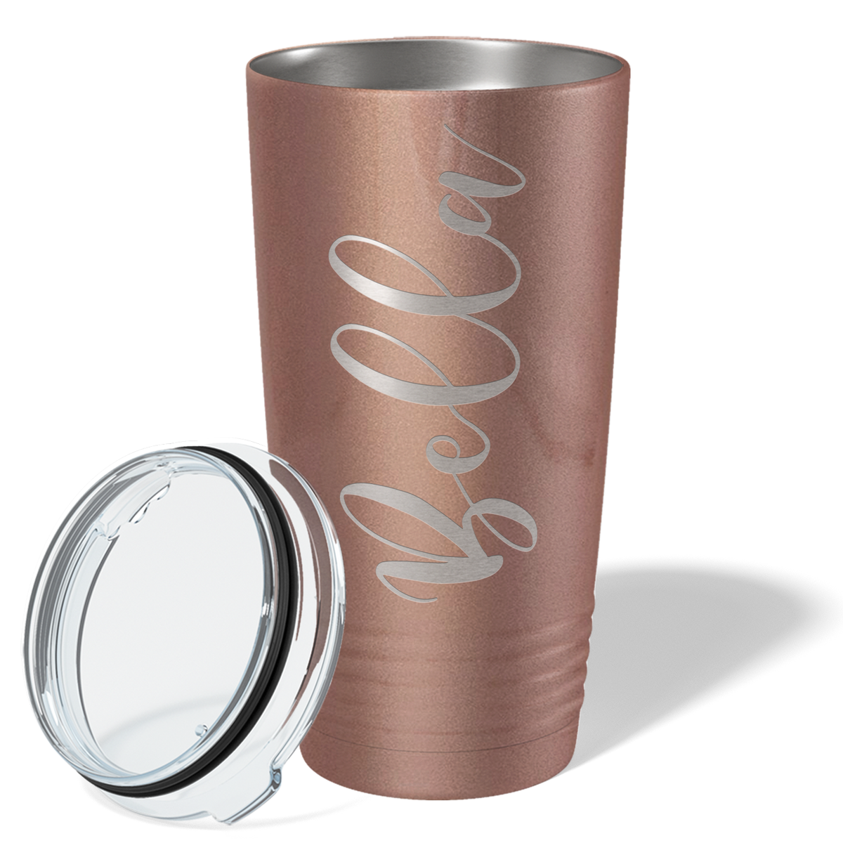 Cuptify Personalized on Rose Gold 20 oz Stainless Steel Ringneck Tumbler