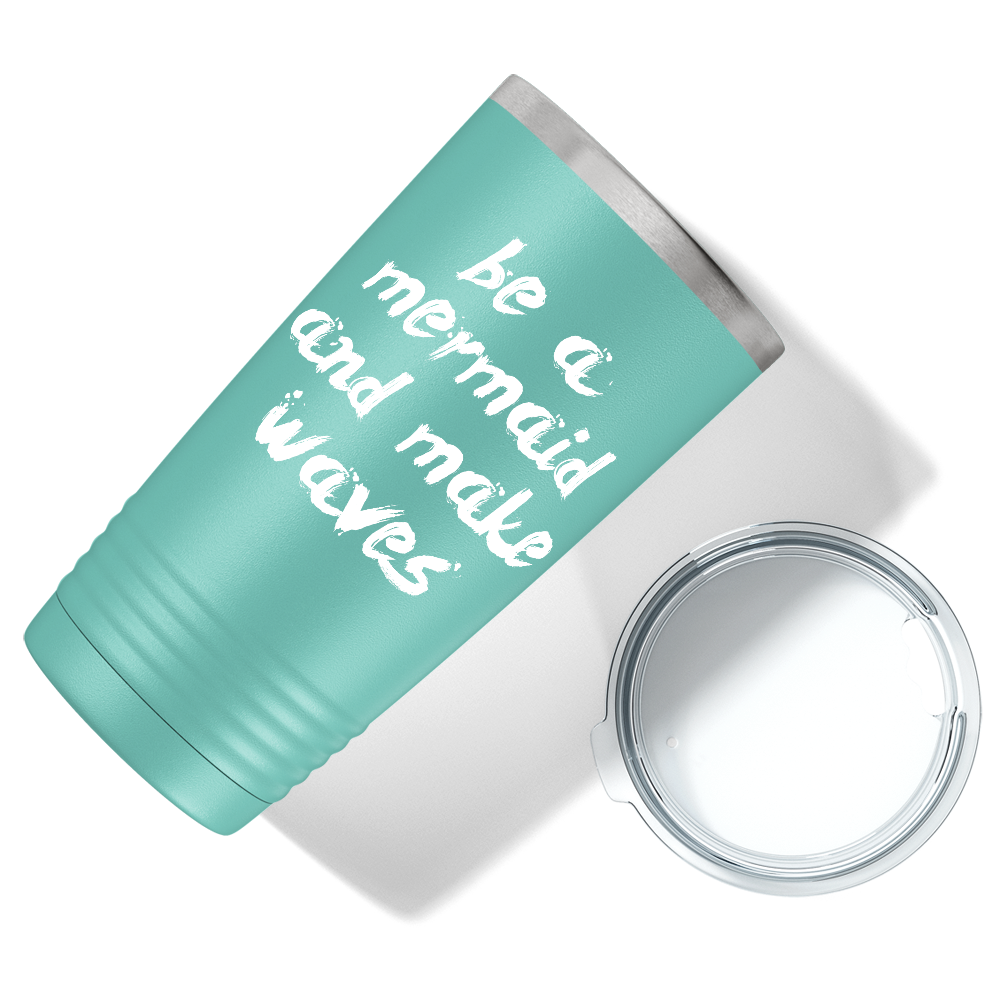 Be a Mermaid and Make Waves on Seafoam Mermaid 20oz Tumbler