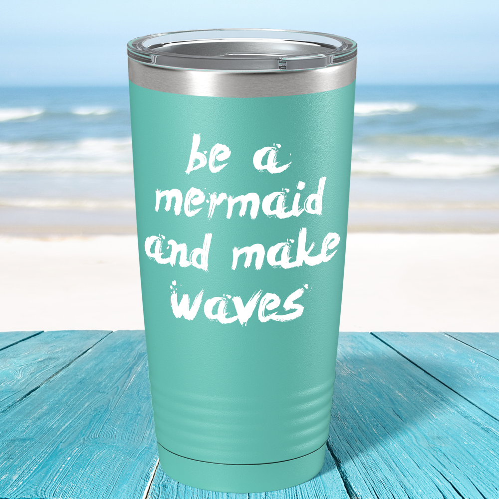 Be a Mermaid and Make Waves on Seafoam Mermaid 20oz Tumbler