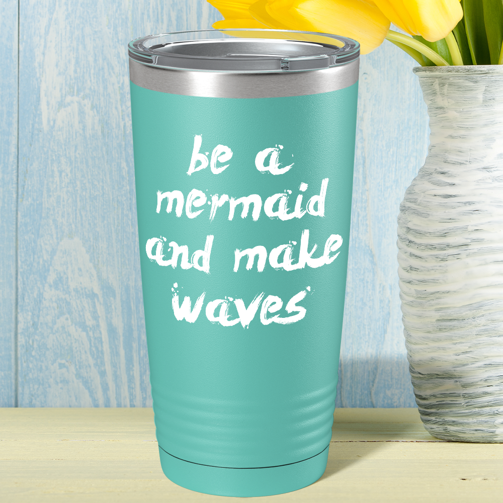 Be a Mermaid and Make Waves on Seafoam Mermaid 20oz Tumbler