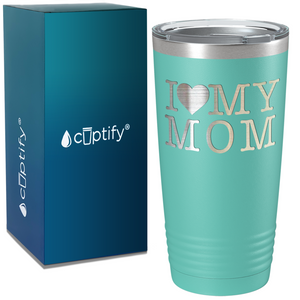 I Heart My Mom on Mom 20oz Tumbler