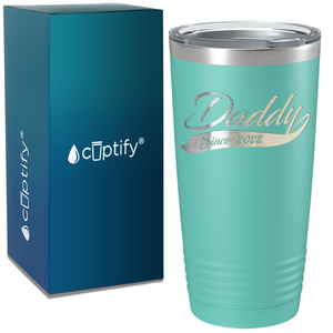 Daddy Since 2018 on Stainless Steel Dad Tumbler