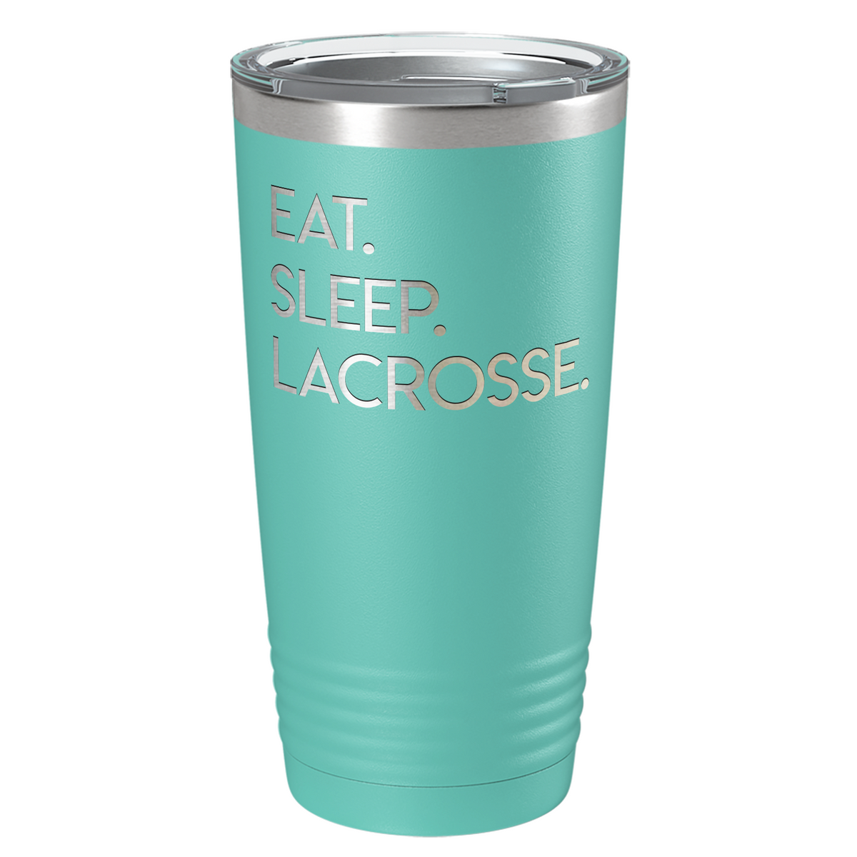 Eat Sleep Lacrosse Laser Engraved on Stainless Steel Lacrosse Tumbler