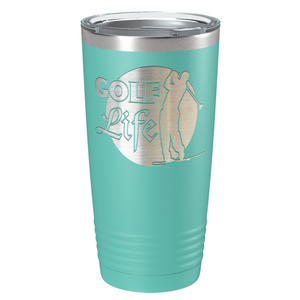 Golf Life Laser Engraved on Stainless Steel Golf Tumbler