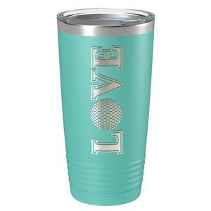 Golf Love Laser Engraved on Stainless Steel Golf Tumbler