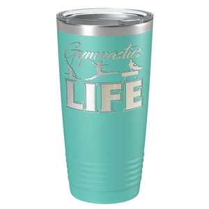 Gymnastics LIFE Silhouettes Laser Engraved on Stainless Steel Gymnastics Tumbler