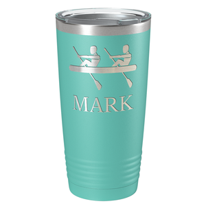 Personalized Crew Silhouette Laser Engraved on Stainless Steel Crew Tumbler