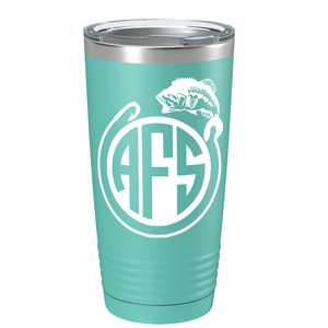 Monogram Fishing on Stainless Steel Fishing Tumbler