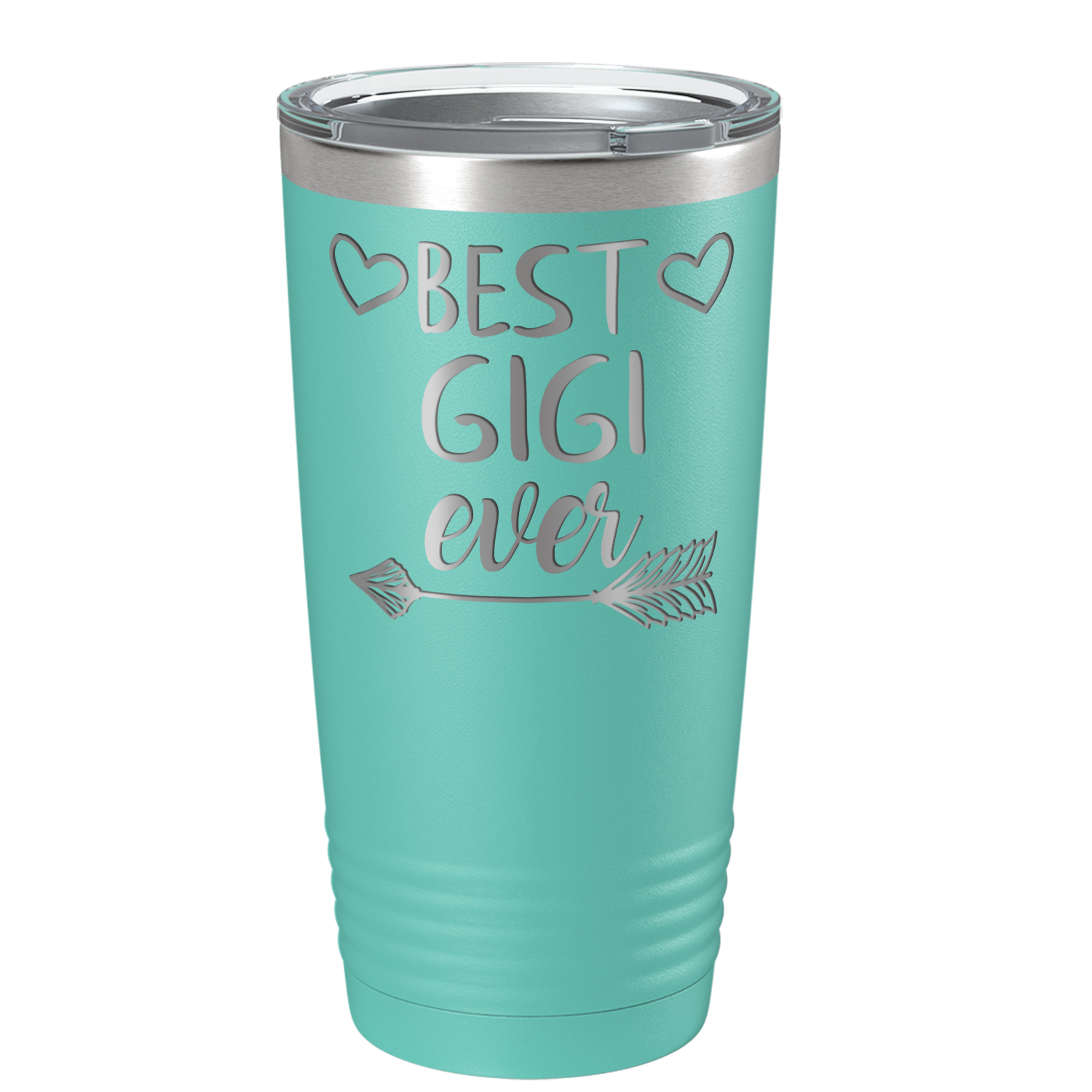 Best Gigi Ever on Seafoam 20 oz Stainless Steel Ringneck Tumbler