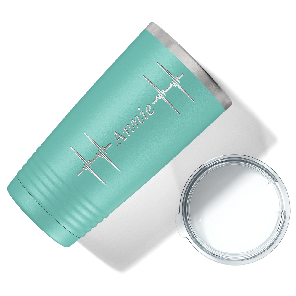 Personalized Nurse Laser Engraved 20oz Tumbler - Seafoam Matte