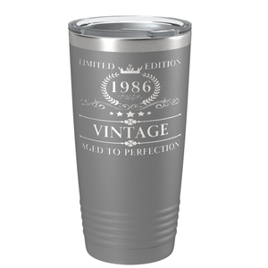 1986 Limited Edition Aged to Perfection 35th on Stainless Steel Tumbler