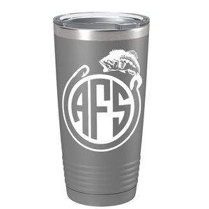 Monogram Fishing on Stainless Steel Fishing Tumbler