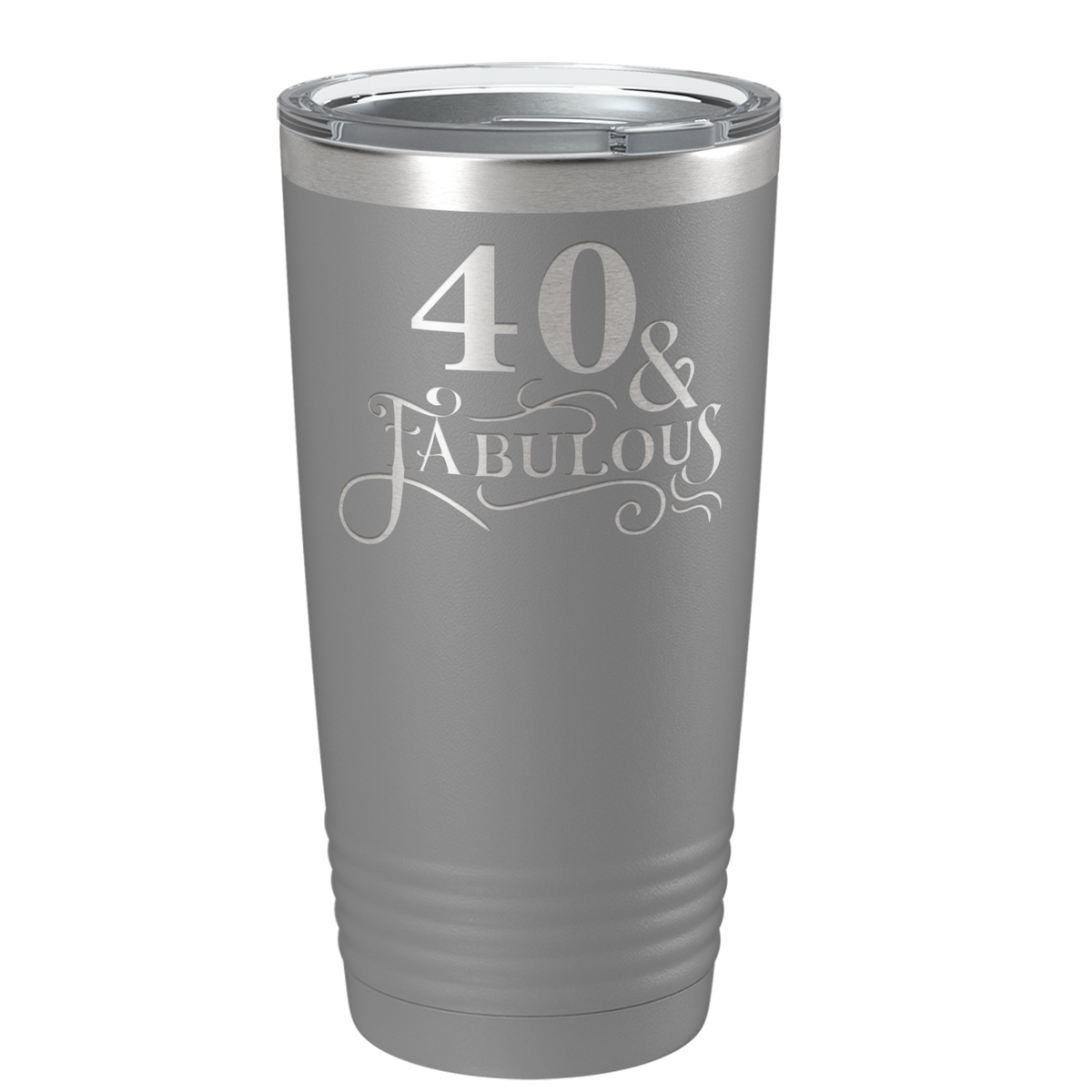 40 & Fabulous on Stainless Steel Birthday Tumbler