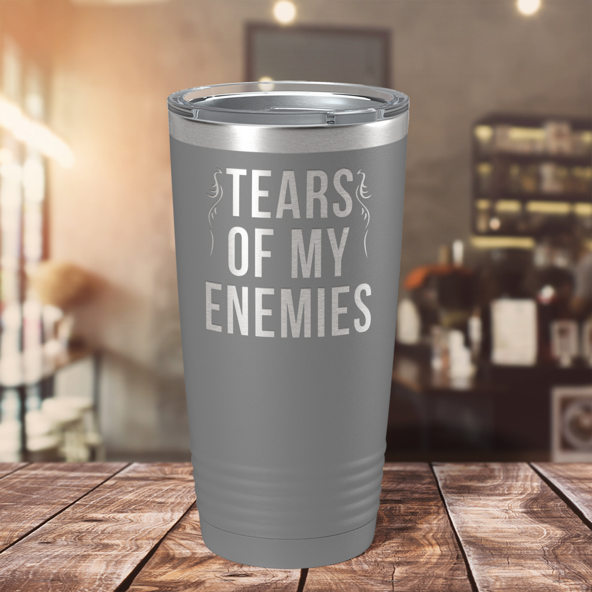Tears of my Enemies on Slate 20 oz Stainless Steel Ringneck Tumbler