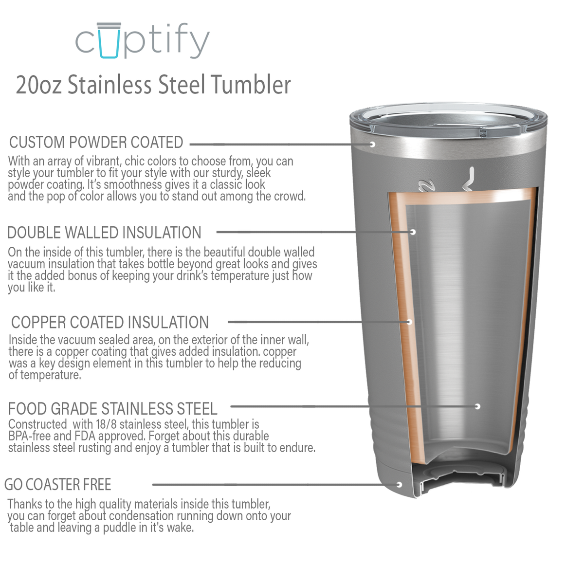 Personalized Nurse Laser Engraved 20oz Tumbler - Slate Matte