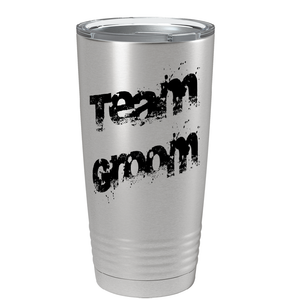 Team Groom on Stainless Steel Wedding Tumbler