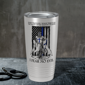 Thin Blue Line Police Knight 20oz Stainless Tumbler