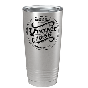 1956 Aged to Perfection Vintage 65th on Stainless Steel Tumbler