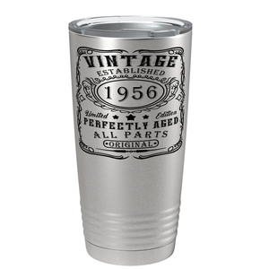 1956 Vintage Perfectly Aged 65th on Stainless Steel Tumbler