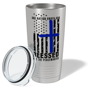 Blessed on the Peacemakers Police 20oz Stainless Tumbler