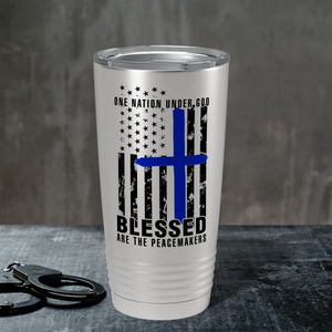 Blessed on the Peacemakers Police 20oz Stainless Tumbler