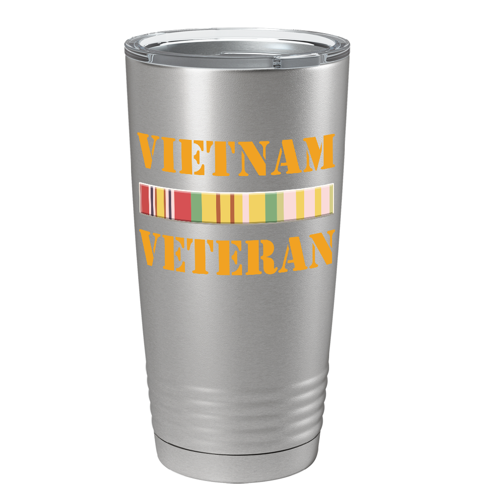 Vietnam Veteran on Stainless 20 oz Stainless Steel Tumbler