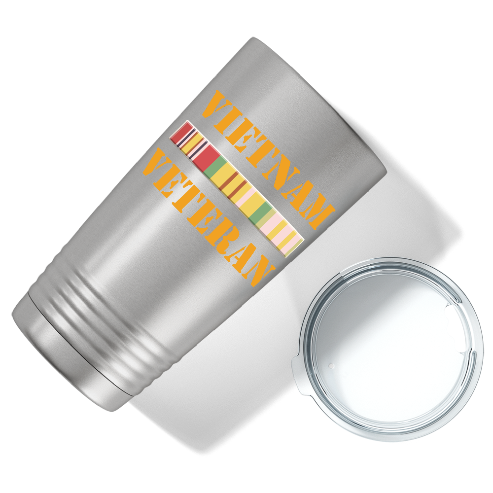 Vietnam Veteran on Stainless 20 oz Stainless Steel Tumbler