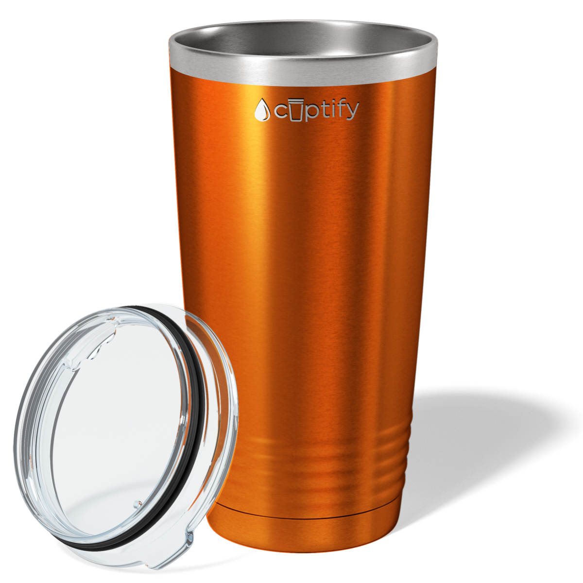 Orange Translucent 20oz Tumbler