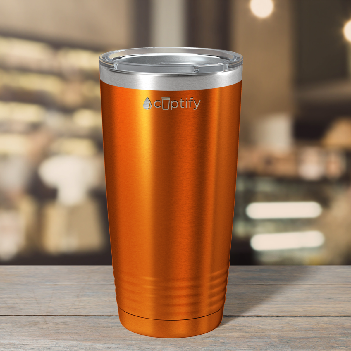 Orange Translucent 20oz Tumbler