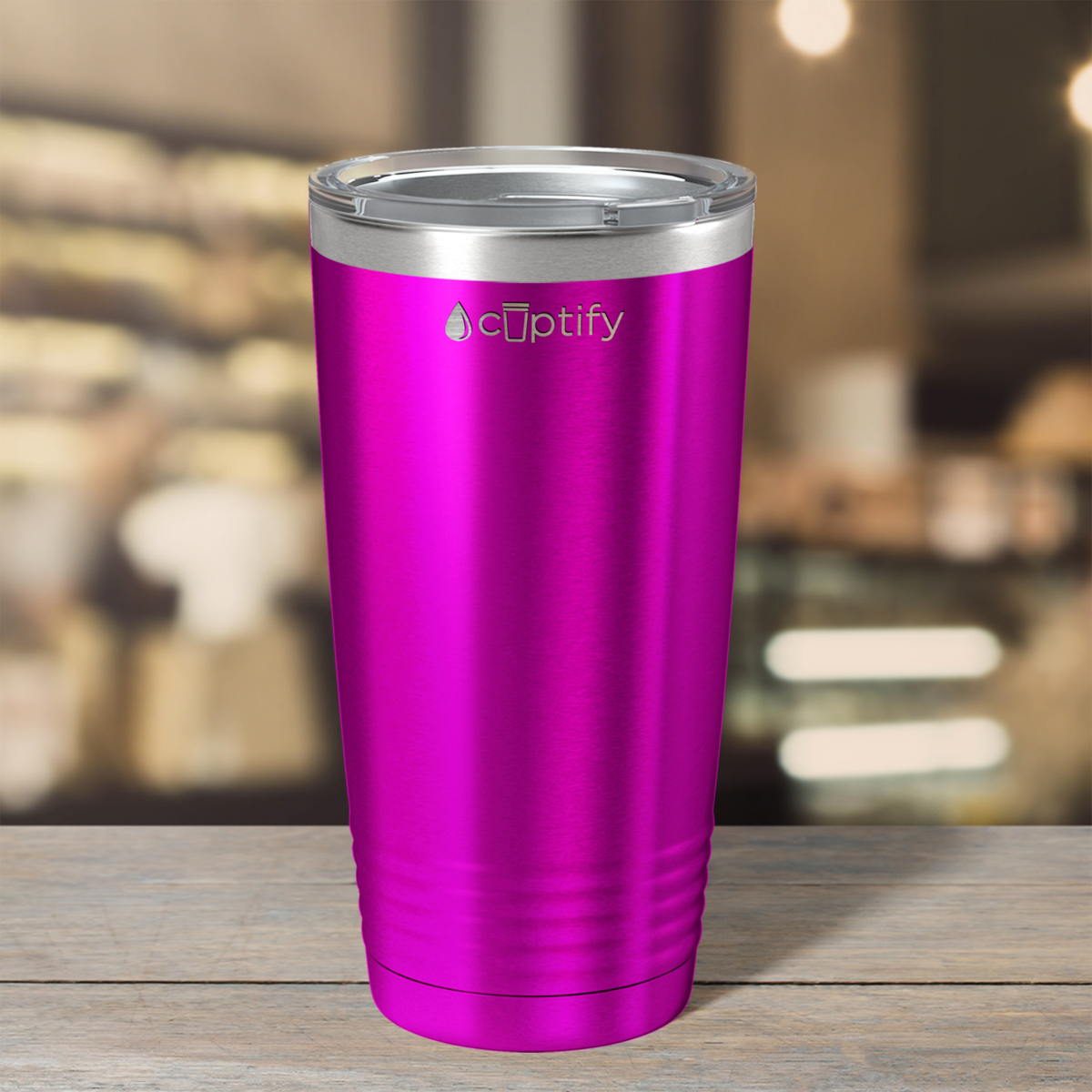 Pink Translucent 20oz Tumbler