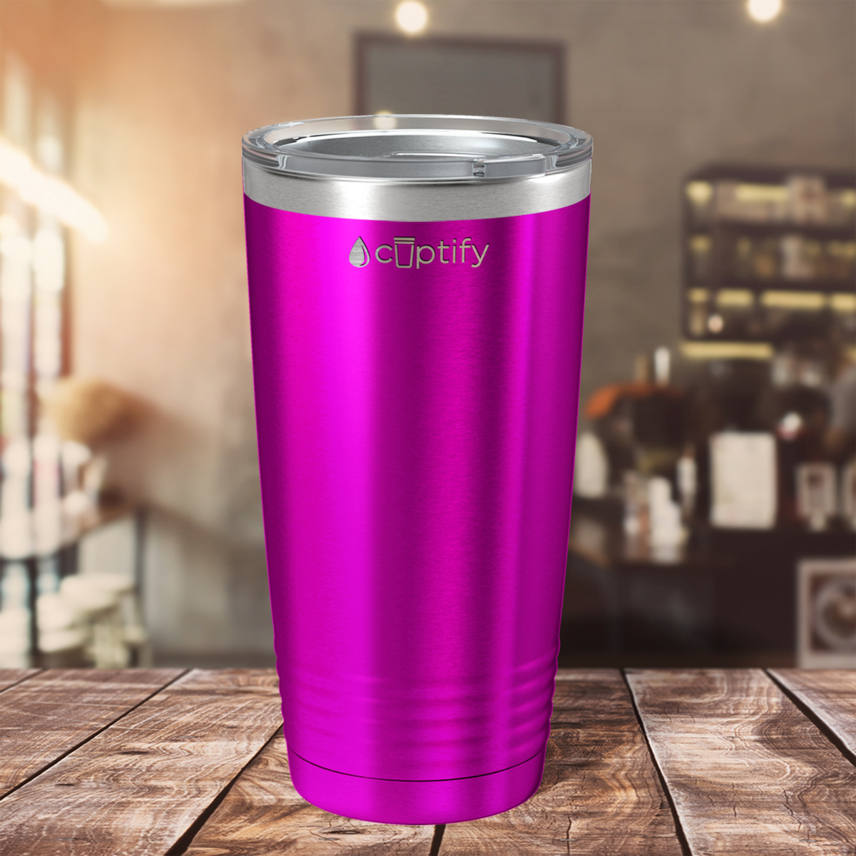 Pink Translucent 20oz Tumbler