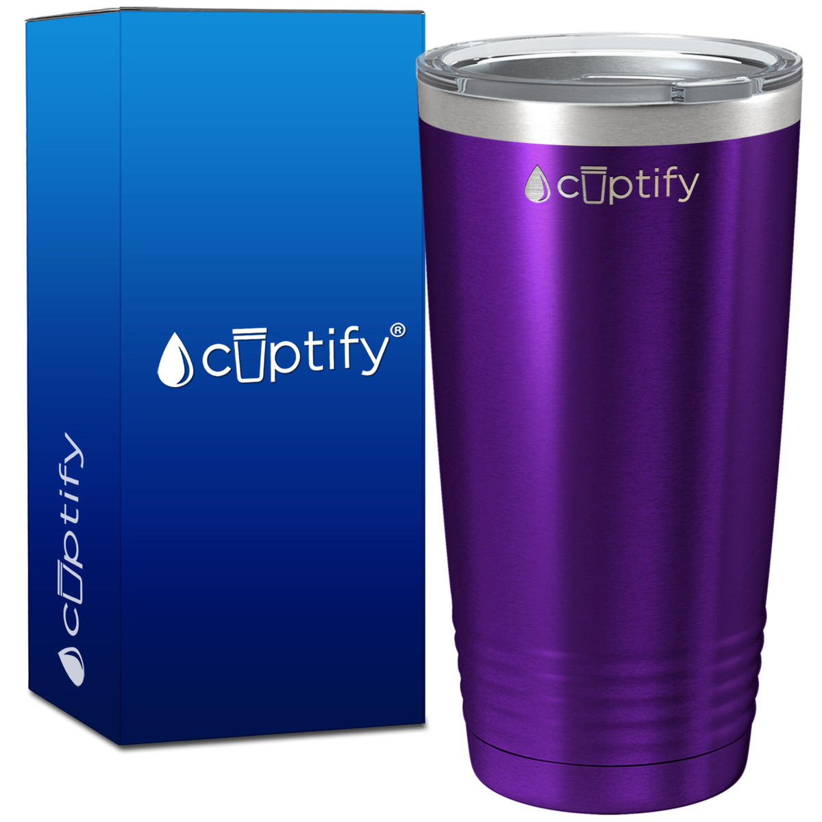 Purple Translucent 20oz Tumbler