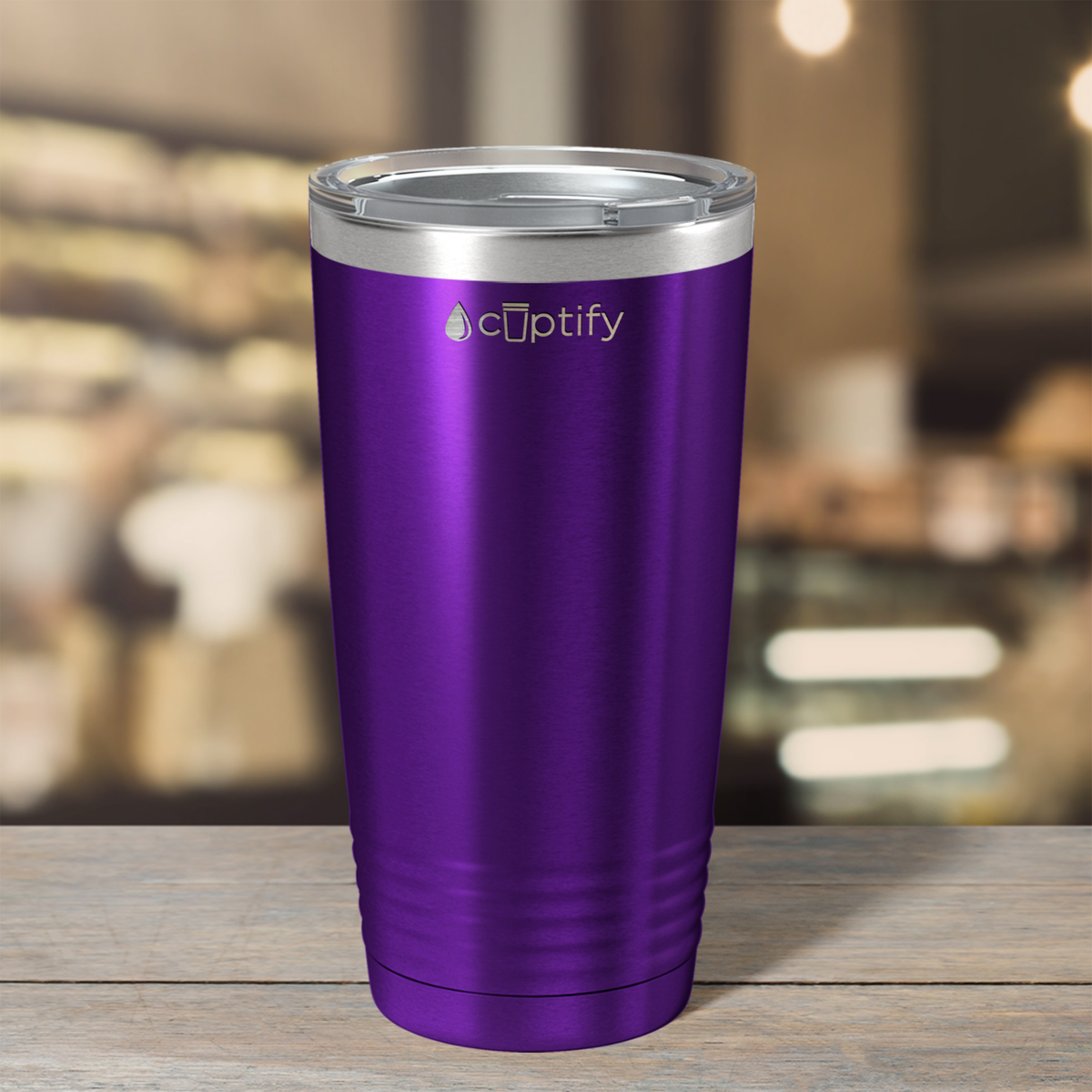Purple Translucent 20oz Tumbler