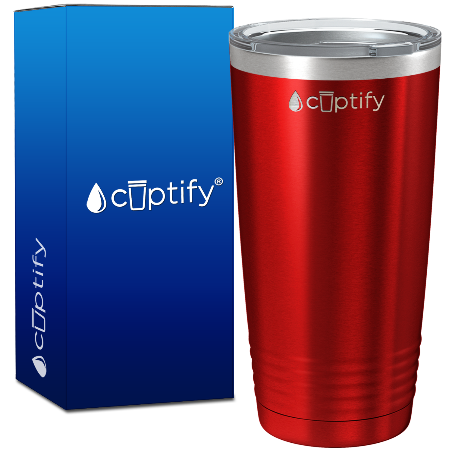 Red Translucent 20oz Tumbler