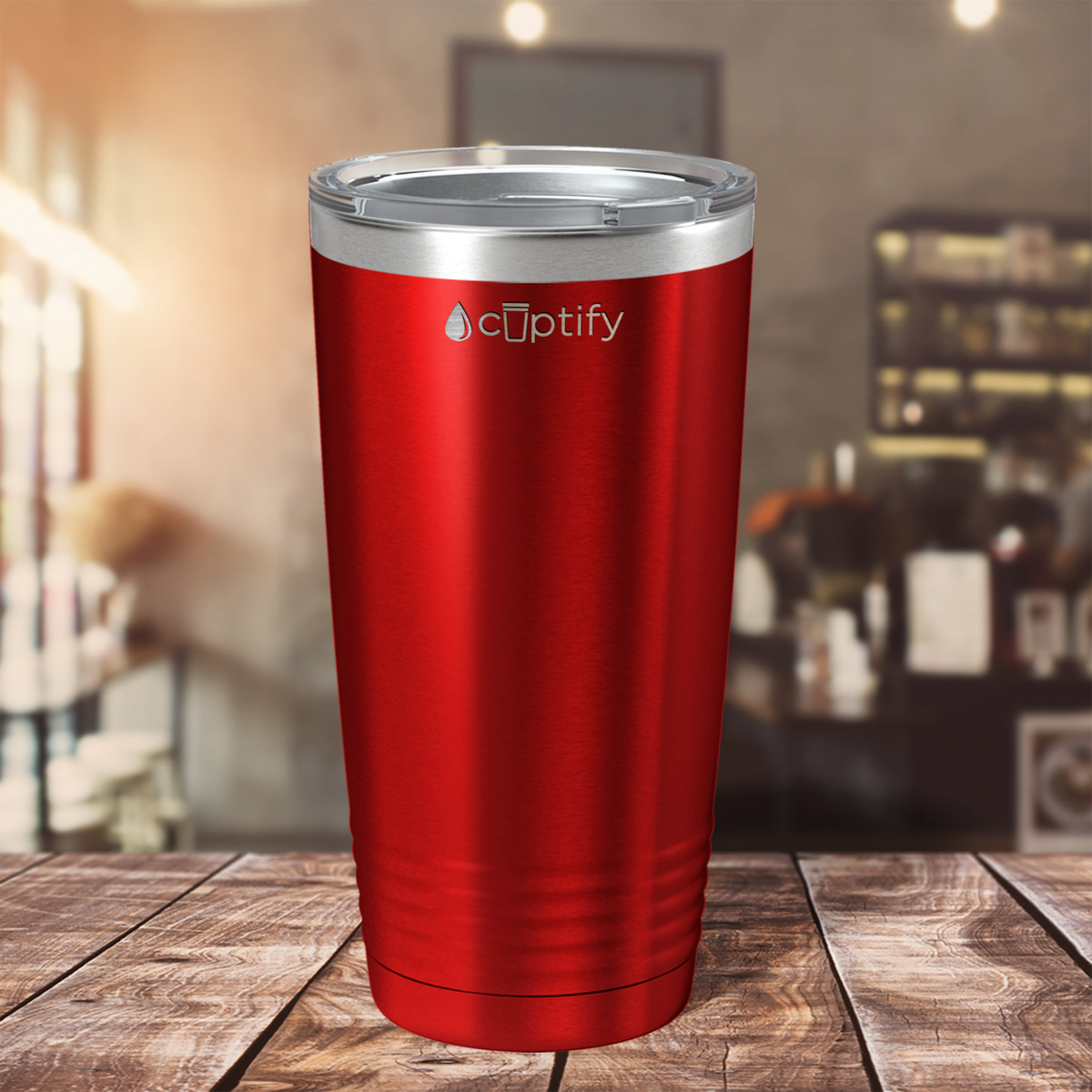 Red Translucent 20oz Tumbler
