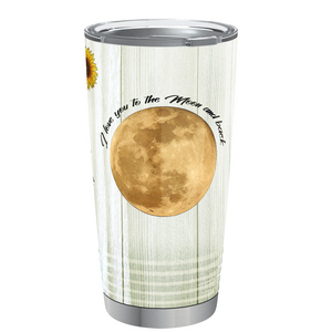 To My Beautiful Daughter Love Mom Sunflowers Wrap 20 oz 20oz Tumbler