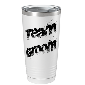 Team Groom on Stainless Steel Wedding Tumbler