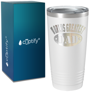 World's Greatest Dad on Stainless Steel Dad Tumbler