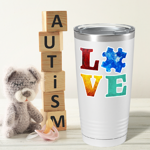 Autism Love Support on Autism 20oz Tumbler