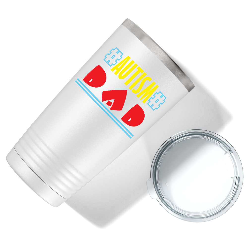 Autism Awareness Dad on Autism 20oz Tumbler